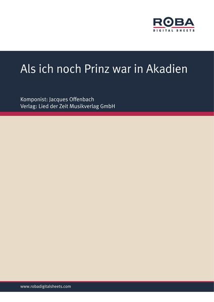 Produktbild: Als ich noch Prinz war in Akadien