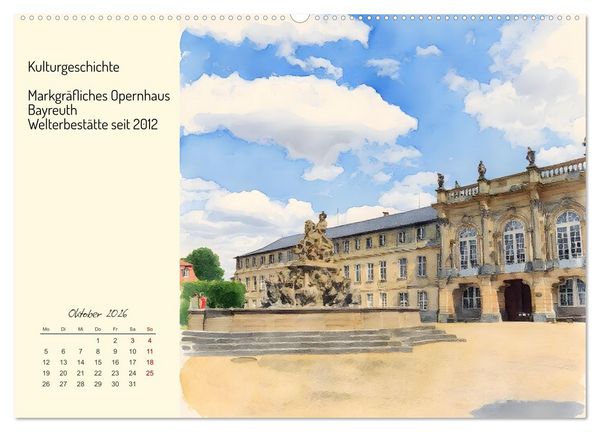 Produktbild: Welterbest&auml;tten Deutschlands (Wandkalender 2026 DIN A2 quer), CALVENDO Monatskalender