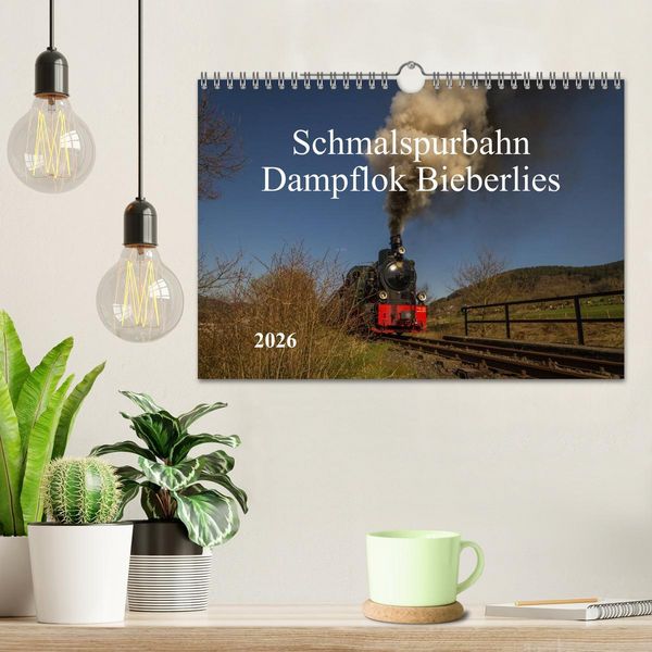 Produktbild: Schmalspurbahn Dampflok Bieberlies (Wandkalender 2026 DIN A4 quer), CALVENDO Monatskalender