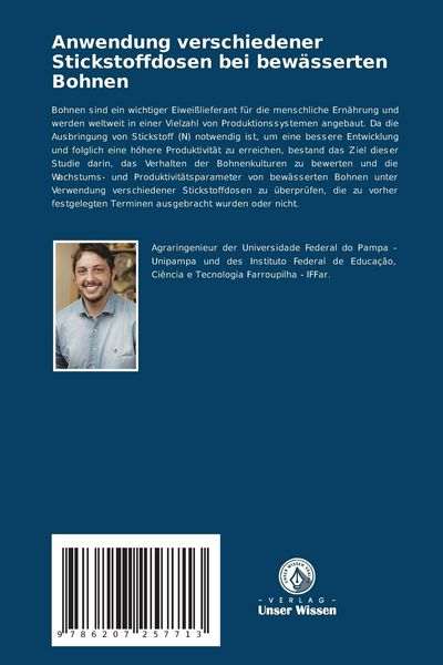 Produktbild: Anwendung verschiedener Stickstoffdosen bei bew&auml;sserten Bohnen