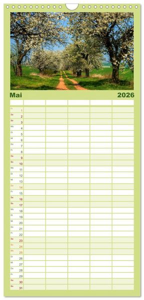 Produktbild: Familienplaner 2026 - Harz Landschaften mit 5 Spalten (Wandkalender, 21 x 45 cm) CALVENDO