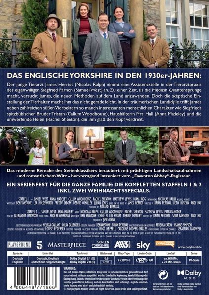 Der Doktor und das liebe Vieh - Die kompletten Staffeln 1+2. Fanedition inkl. Booklet & Poster LTD. [4 DVDs]