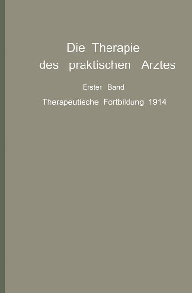 Produktbild: Die Therapie des praktischen Arztes