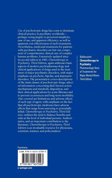 Produktbild: Chemotherapy in Psychiatry