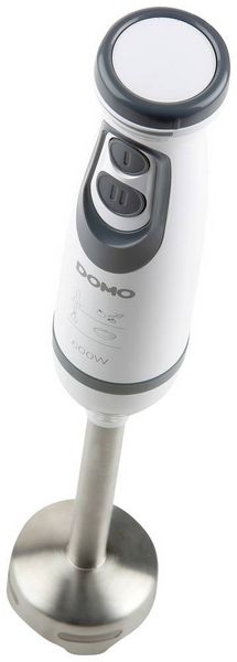 Produktbild: DOMO DO1089M Stabmixer 600 W mit Messbecher, Mixstab f&uuml;r Suppen, Schneebesenaufsatz, mit Zerkleinereraufsatz Wei&szlig;