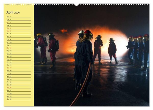 Produktbild: Die Feuerwehr. U.S. Firefighter im Einsatz (Wandkalender 2026 DIN A2 quer), CALVENDO Monatskalender