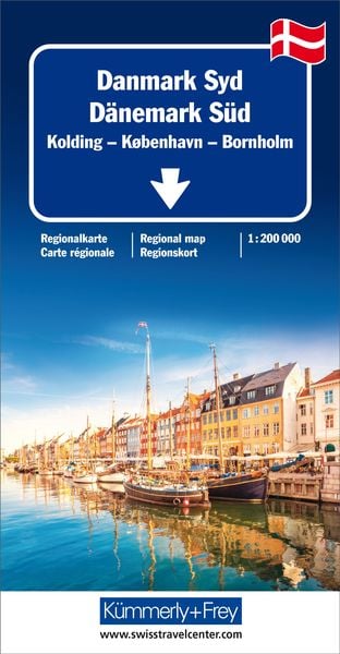 Produktbild: D&auml;nemark S&uuml;d Regionalkarte