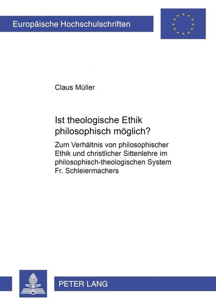 Produktbild: Ist theologische Ethik philosophisch moeglich?