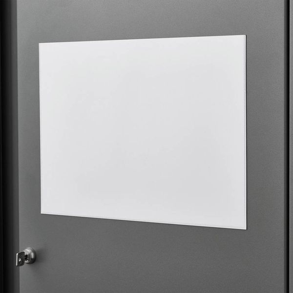 Produktbild: Magnetoplan 1120100 Magnettasche f&uuml;r Dokumente Transparent, Wei&szlig; DIN A4