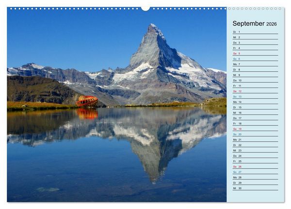 Produktbild: Faszination Horu Fotoimpressionen vom Matterhorn (Wandkalender 2026 DIN A2 quer), CALVENDO Monatskalender
