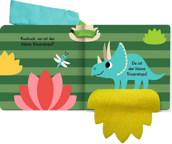 Produktbild: Mein Filz-F&uuml;hlbuch f&uuml;r den Buggy: Kuckuck, kleiner Dino!