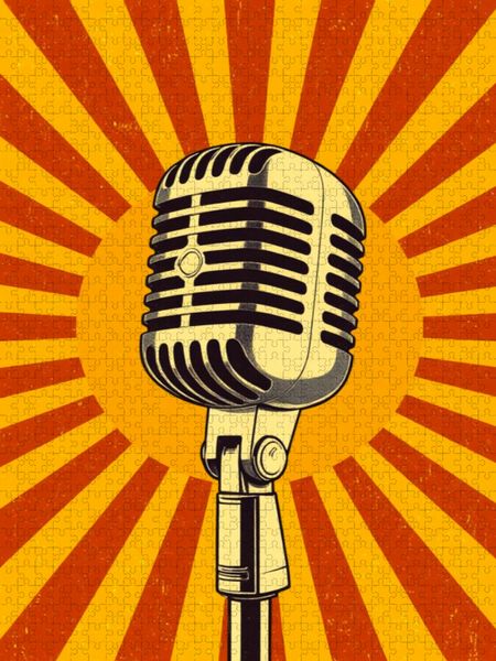 Produktbild: CALVENDO Puzzle Soul Microphone | 1000 Teile Lege-Gr&ouml;&szlig;e 64x48cm Foto-Puzzle f&uuml;r gl&uuml;ckliche Stunden