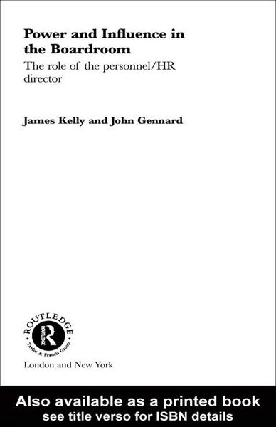 Produktbild: Power and Influence in the Boardroom