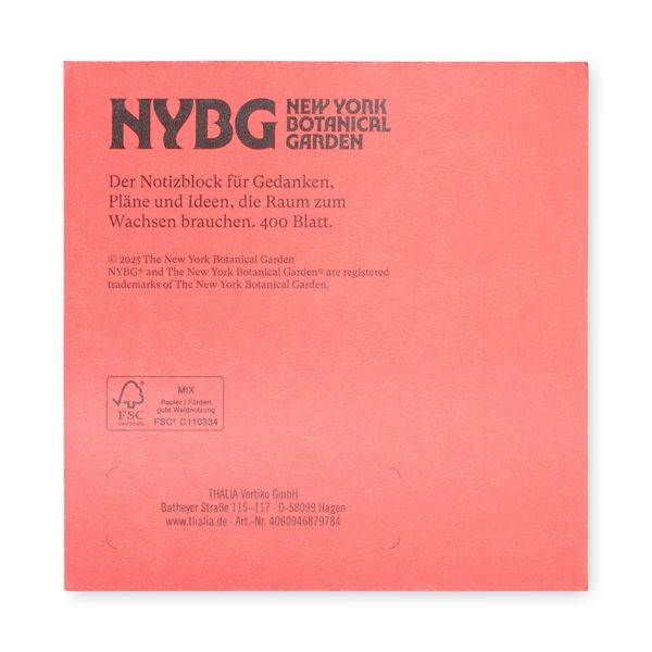 Produktbild: Notizblock Pfingstrosen
