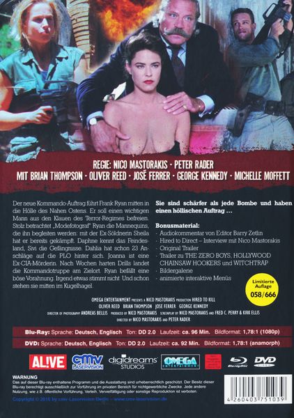 Produktbild: Hired to Kill - Mediabook