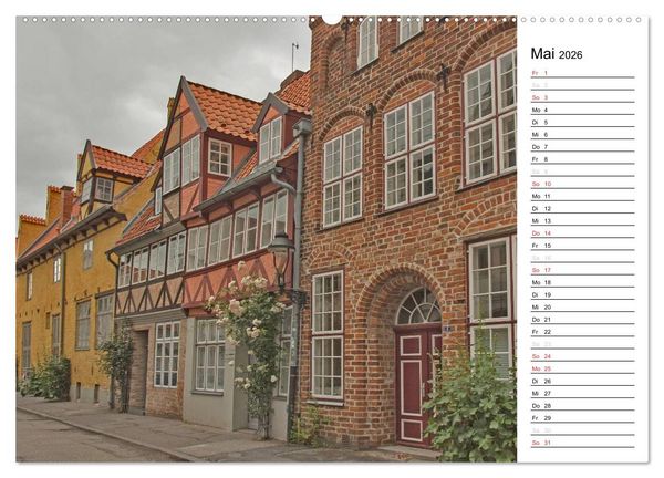 Produktbild: Hansestadt L&uuml;beck / Geburtstagskalender (hochwertiger Premium Wandkalender 2026 DIN A2 quer), Kunstdruck in Hochglanz