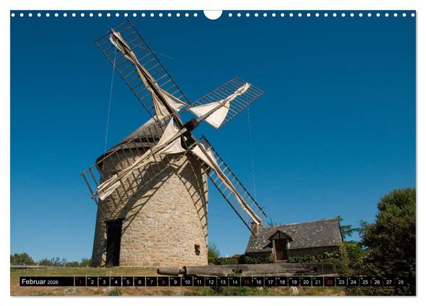 Produktbild: Windm&uuml;hlen in Europa (Wandkalender 2026 DIN A3 quer), CALVENDO Monatskalender
