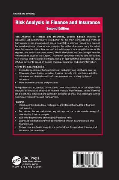 Produktbild: Risk Analysis in Finance and Insurance