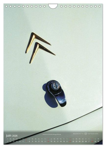 Produktbild: La D&eacute;esse de Citro&euml;n (Calendrier mural 2026 DIN A4 horizontal), CALVENDO calendrier mensuel