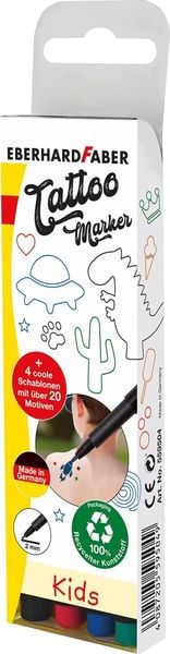 Produktbild: Eberhard Faber Tattoostifte Set Kids 4er Set