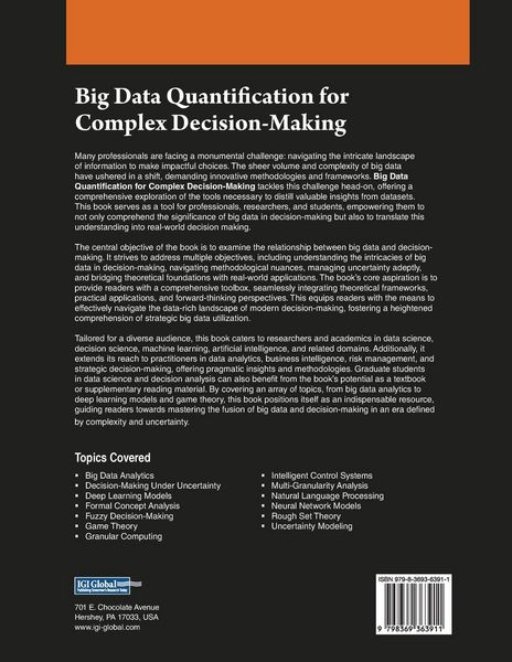 Produktbild: Big Data Quantification for Complex Decision-Making