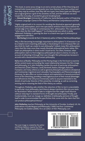 Produktbild: Refractions of Reality: Philosophy and the Moving Image