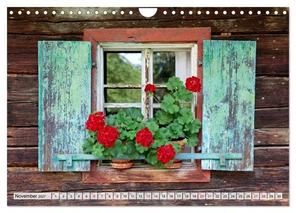 Produktbild: Bauernfenster (Wandkalender 2027 DIN A4 quer), CALVENDO Monatskalender