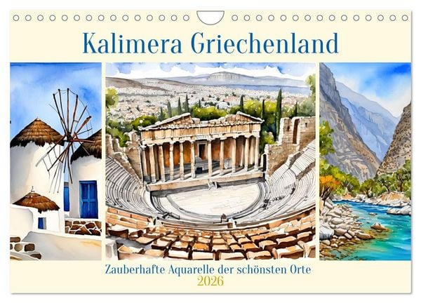Produktbild: Kalimera Griechenland (Wandkalender 2026 DIN A4 quer), CALVENDO Monatskalender