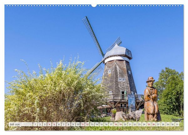 Produktbild: Tour um die gro&szlig;en Seen der Mecklenburgischen Seenplatte (hochwertiger Premium Wandkalender 2026 DIN A2 quer), Kunstdruck in Hochglanz