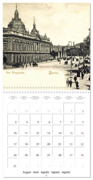 Produktbild: Bons baisers de Berlin : Cartes postales historiques de la ville (Calendrier mural carr&eacute; 2026 30x30 cm) Calendrier double avec une page pour vos prises de notes