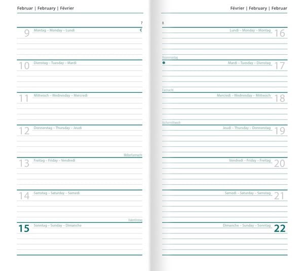 Produktbild: Buchkalender 2027 Schwarz