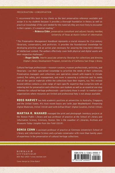 Produktbild: Preservation Management Handbook