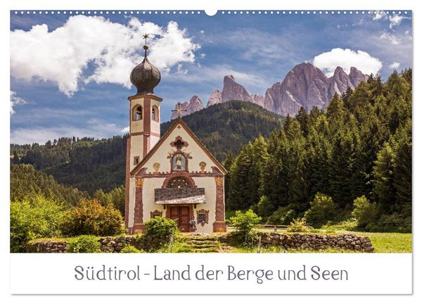 Produktbild: S&uuml;dtirol - Land der Berge und Seen (Wandkalender 2026 DIN A2 quer), CALVENDO Monatskalender