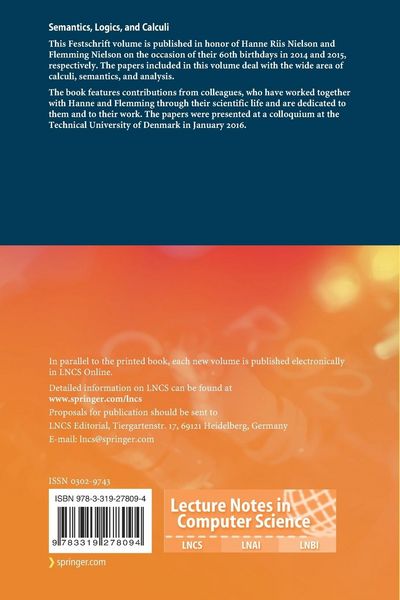 Produktbild: Semantics, Logics, and Calculi
