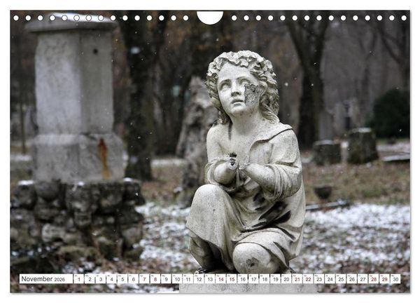 Produktbild: Alte Grabdenkm&auml;ler (Wandkalender 2026 DIN A4 quer), CALVENDO Monatskalender