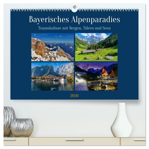 Produktbild: Bayerisches Alpenparadies (hochwertiger Premium Wandkalender 2026 DIN A2 quer), Kunstdruck in Hochglanz