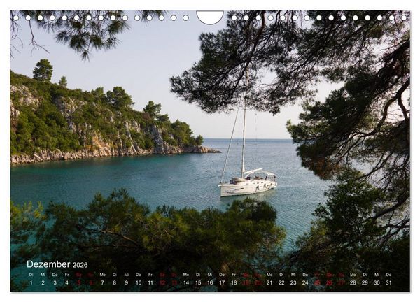 Produktbild: Segeln in Kroatien (Wandkalender 2026 DIN A4 quer), CALVENDO Monatskalender
