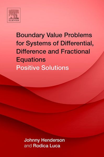Produktbild: Boundary Value Problems for Systems of Differential, Difference and Fractional Equations