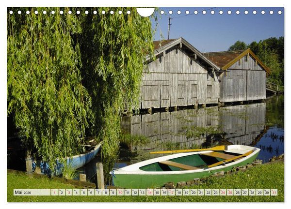 Produktbild: Das Blaue Land - Himmel, Seen und Berge im bayerischen Voralpenland (Wandkalender 2026 DIN A4 quer), CALVENDO Monatskalender
