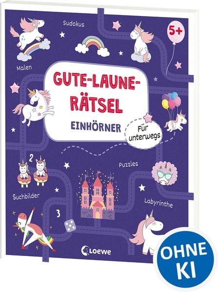 Produktbild: Gute-Laune-R&auml;tsel f&uuml;r unterwegs - Einh&ouml;rner