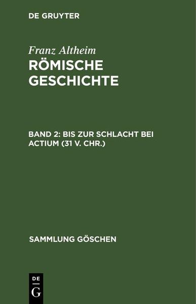 Produktbild: Bis zur Schlacht bei Actium (31 v. Chr.)