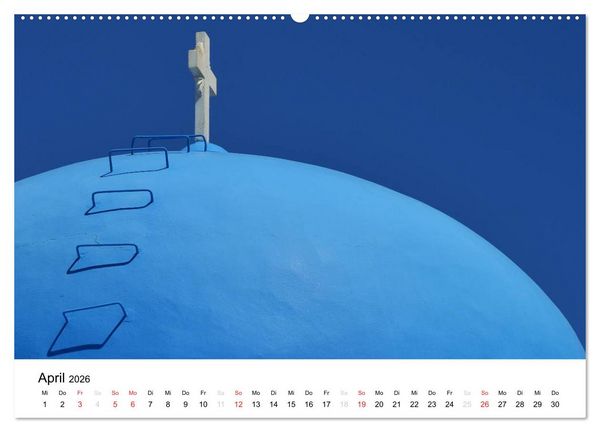 Produktbild: Kirchen und Kl&ouml;ster Griechenlands (hochwertiger Premium Wandkalender 2026 DIN A2 quer), Kunstdruck in Hochglanz