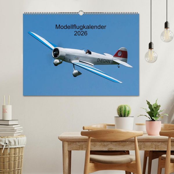 Produktbild: Modellflugkalender 2026 (Wandkalender 2026 DIN A2 quer), CALVENDO Monatskalender