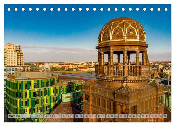 Produktbild: Malm&ouml; von oben (Tischkalender 2026 DIN A5 quer), CALVENDO Monatskalender