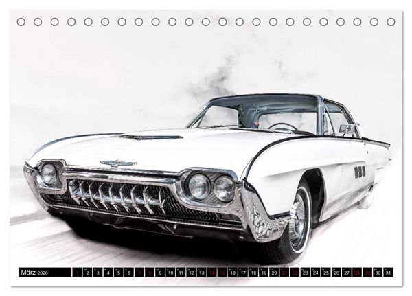 Produktbild: American Classic Cars (Tischkalender 2026 DIN A5 quer), CALVENDO Monatskalender