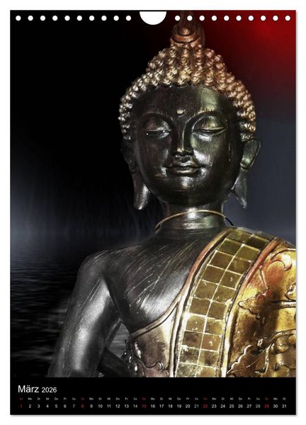 Produktbild: Buddha - Zeit f&uuml;r Entspannung (Wandkalender 2026 DIN A4 hoch), CALVENDO Monatskalender