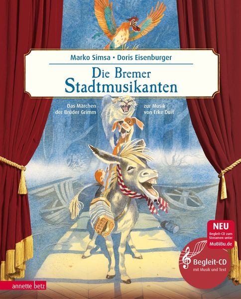 Produktbild: Die Bremer Stadtmusikanten (Das musikalische Bilderbuch mit CD und zum Streamen)