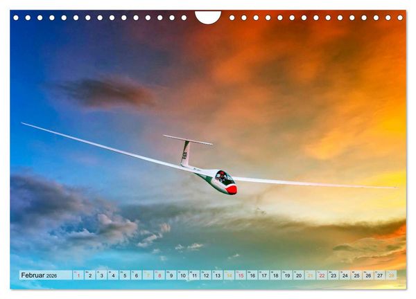 Produktbild: Segelflug, ein St&uuml;ck Freiheit (Wandkalender 2026 DIN A4 quer), CALVENDO Monatskalender