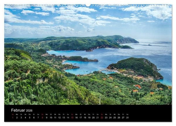Produktbild: Von Korfu bis Antipaxos (Wandkalender 2026 DIN A2 quer), CALVENDO Monatskalender