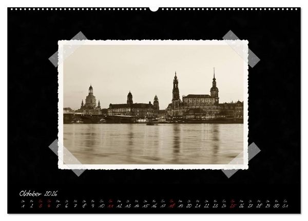 Produktbild: Dresden - Ein Kalender mit Fotografien wie aus einem alten Fotoalbum (hochwertiger Premium Wandkalender 2026 DIN A2 quer), Kunstdruck in Hochglanz